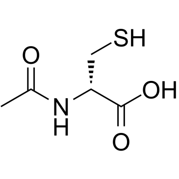 N-Acetyl-D-cysteine 化学構造