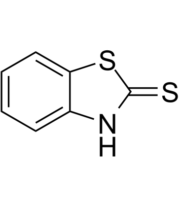 2-Mercaptobenzothiazole Chemische Struktur