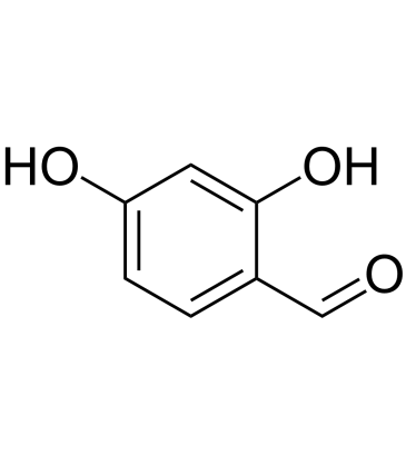 2,4-Dihydroxybenzaldehyde 化学構造