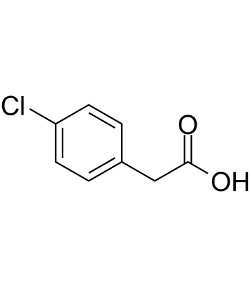 4-Chlorophenylacetic acid التركيب الكيميائي