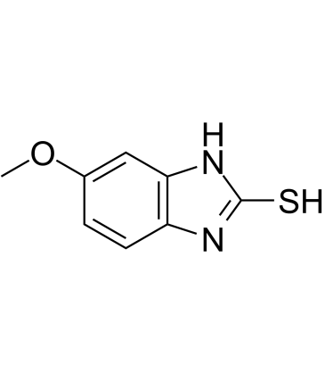 5-Methoxy-2-benzimidazolethiol التركيب الكيميائي
