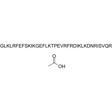 LL-37 scrambled peptide acetate Chemische Struktur