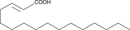 δ2-trans-Hexadecenoic Acid  Chemical Structure