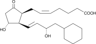 8-iso-16-cyclohexyl-tetranor Prostaglandin E2 化学構造