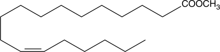 cis-12-Octadecenoic Acid methyl ester 化学構造