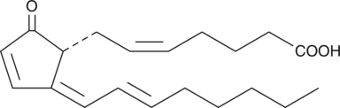 15-deoxy-δ12,14-Prostaglandin A2 化学構造