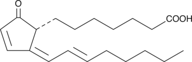 15-deoxy-δ12,14-Prostaglandin A1 化学構造