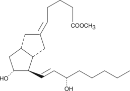 Carbaprostacyclin methyl ester Chemische Struktur