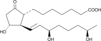 15(R),19(R)-hydroxy Prostaglandin E1 Chemical Structure