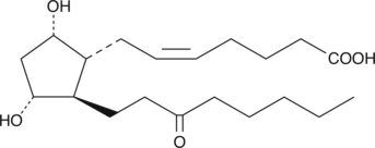 13,14-dihydro-15-keto Prostaglandin F2α 化学構造