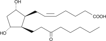 8-iso-13,14-dihydro-15-keto Prostaglandin F2α Chemische Struktur