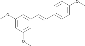 trans-trismethoxy Resveratrol 化学構造