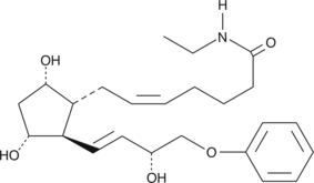 16-phenoxy Prostaglandin F2α ethyl amide التركيب الكيميائي