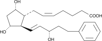 17-phenyl trinor Prostaglandin F2α التركيب الكيميائي