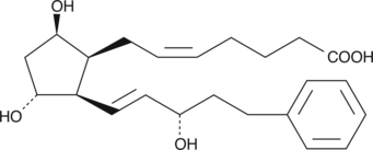 8-iso-17-phenyl trinor Prostaglandin F2β Chemische Struktur