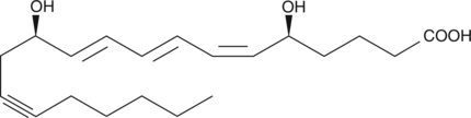 14,15-dehydro Leukotriene B4 化学構造