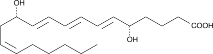 6-trans-12-epi Leukotriene B4 化学構造