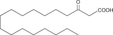 3-oxo Stearic Acid 化学構造