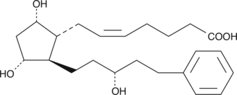 Latanoprost (free acid) Chemische Struktur