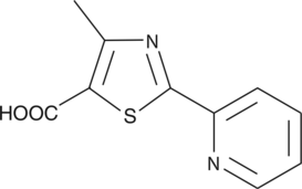 2-(2-pyridyl)-4-methyl-Thiazole-5-Carboxylic Acid 化学構造