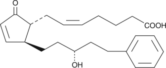 17-phenyl trinor-13,14-dihydro Prostaglandin A2 化学構造