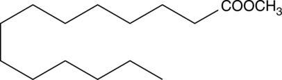 Myristic Acid methyl ester 化学構造