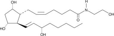 Prostaglandin F2α Ethanolamide Chemische Struktur