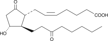 13,14-dihydro-15-keto Prostaglandin E2  Chemical Structure