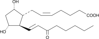 15-keto Prostaglandin F2α MaxSpec® Standard Chemical Structure