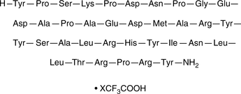 [Leu31,Pro34] Neuropeptide Y (human) (trifluoroacetate salt) 化学構造