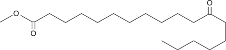 12-oxo Stearic Acid methyl ester 化学構造