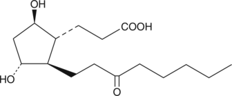 13,14-dihydro-15-keto-tetranor Prostaglandin F1β Chemische Struktur