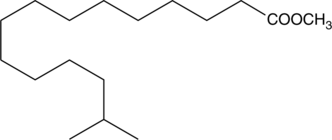 14-methyl Pentadecanoic Acid methyl ester التركيب الكيميائي