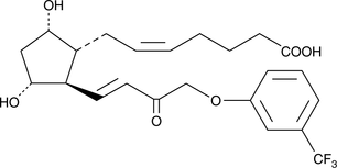 15-keto Fluprostenol 化学構造