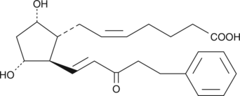 15-keto-17-phenyl trinor Prostaglandin F2α  Chemical Structure