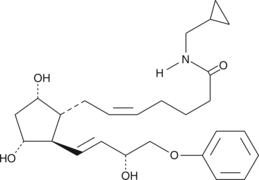 16-phenoxy tetranor Prostaglandin F2α cyclopropyl methyl amide  Chemical Structure