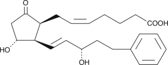 17-phenyl trinor 8-iso Prostaglandin E2 化学構造