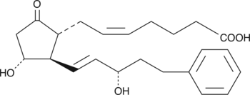 17-phenyl trinor Prostaglandin E2 Chemische Struktur