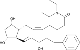 17-phenyl trinor Prostaglandin F2α diethyl amide 化学構造