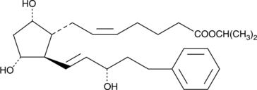 17-phenyl trinor Prostaglandin F2α isopropyl ester التركيب الكيميائي