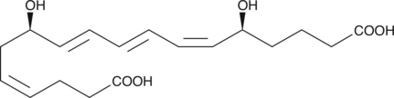 18-carboxy dinor Leukotriene B4 化学構造