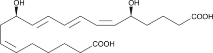 20-carboxy Leukotriene B4 化学構造