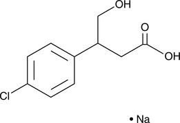 3-(4-Chlorophenyl)-4-hydroxybutyric Acid (sodium salt)  Chemical Structure