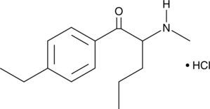 4-ethyl Pentedrone (hydrochloride) 化学構造