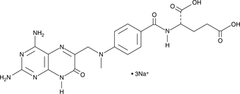 7-hydroxy Methotrexate (sodium salt) 化学構造