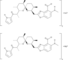 A23187 (calcium magnesium salt)  Chemical Structure