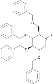 Deoxynojirimycin Tetrabenzyl Ether 化学構造