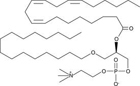 1-O-hexadecyl-2-Dihomo-γ-Linolenoyl-sn-glycero-3-PC  Chemical Structure
