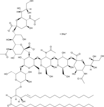 Ganglioside GT1b Mixture (sodium salt) 化学構造