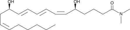 Leukotriene B4 dimethyl amide Chemische Struktur